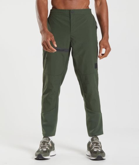 Men's Gymshark Retake Woven Jogger Olive | CA D67N3A